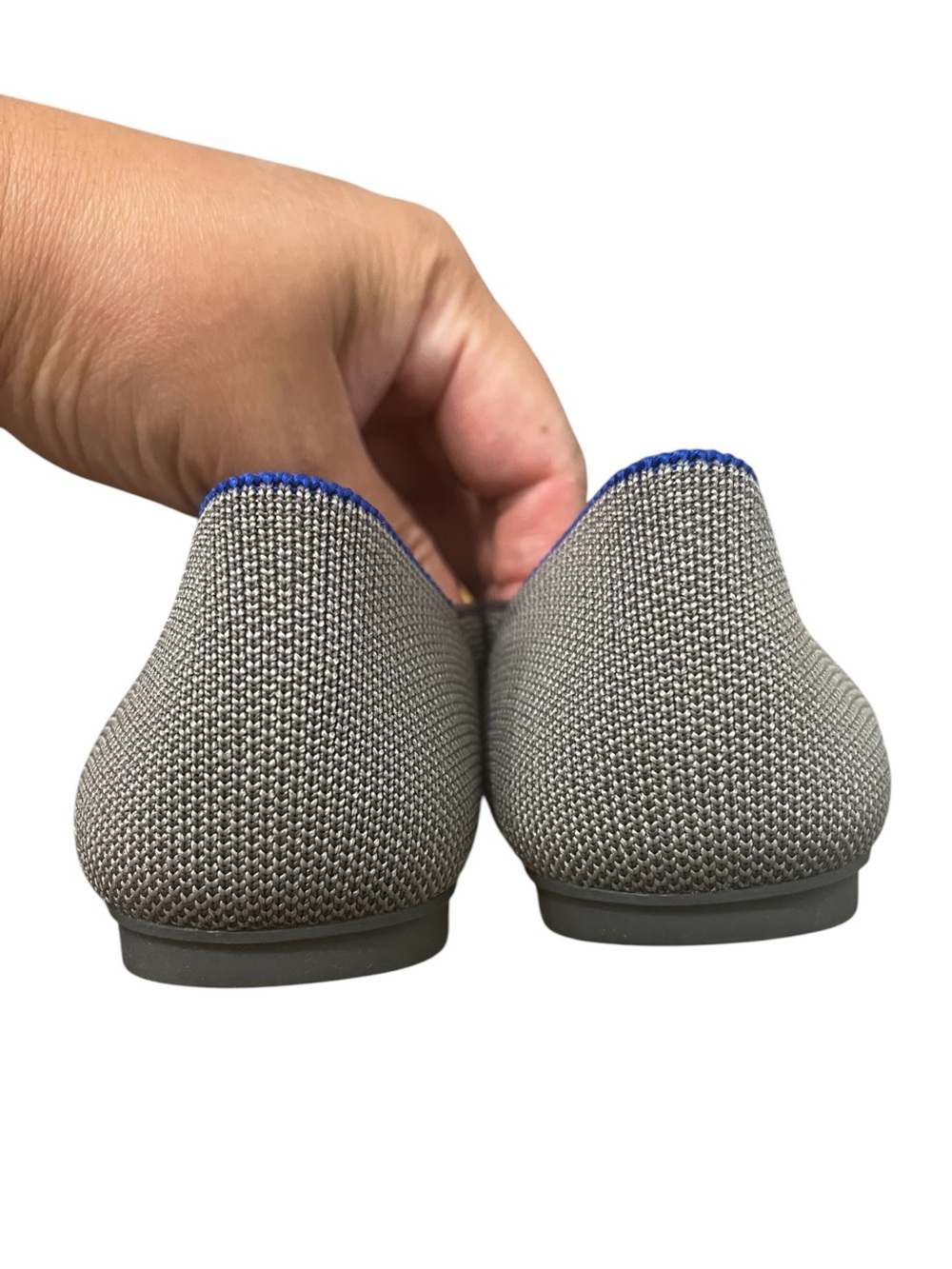 Rothy’s Loafer Flats Shoes Sze 5.5 Gray Comfort Office Neutral Minimalist Travel - Picture 4 of 7